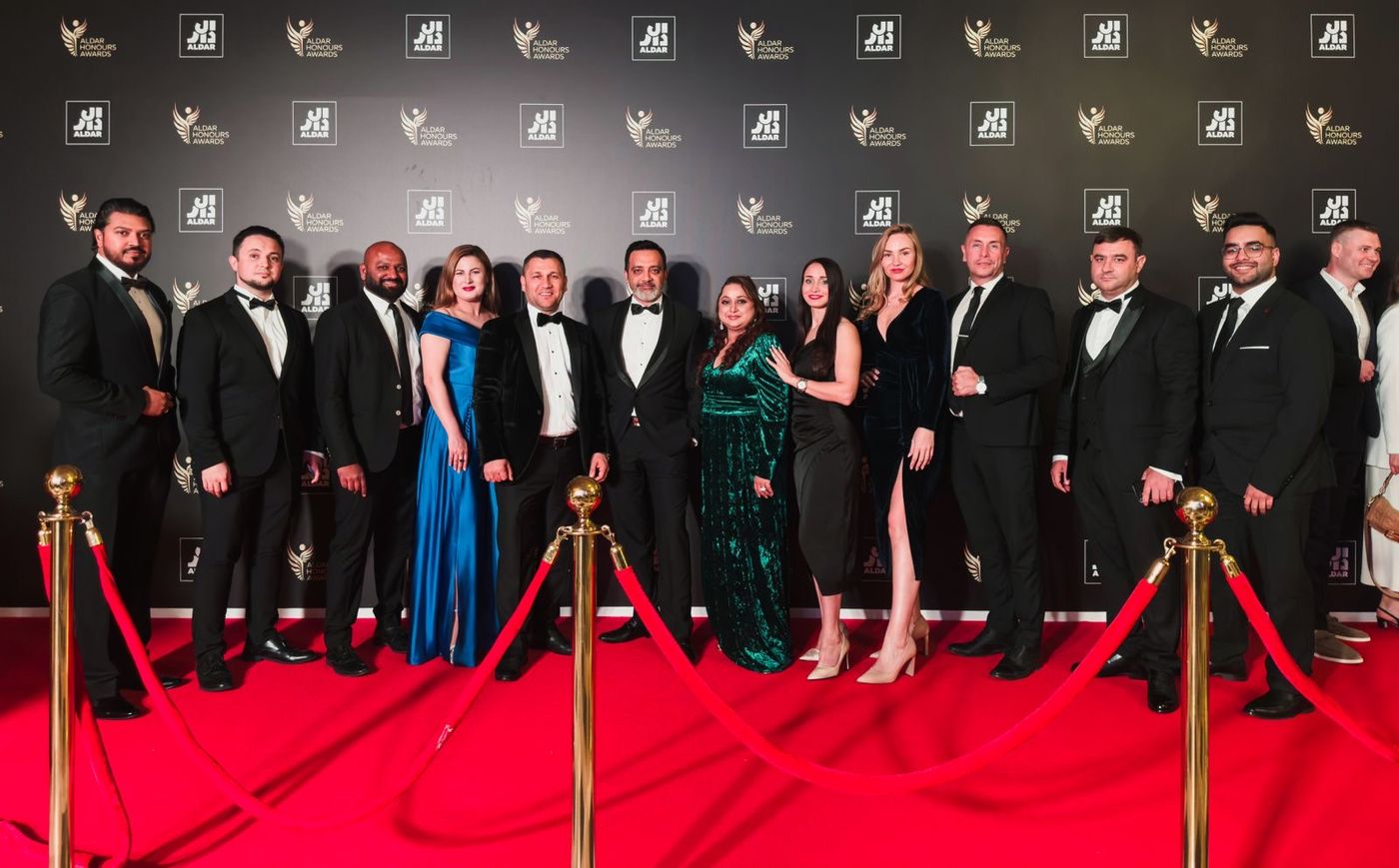 The Blue Collection Real Estate team at the Aldar Honours Awards 2024